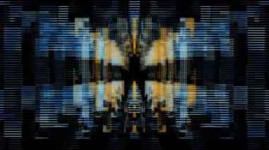 Soyut Ağ Bilgileri Arkaplanı 3B Hazırlama