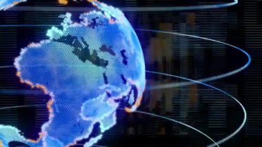 İş Dünyası Küre Arkaplanı 3B Hazırlama