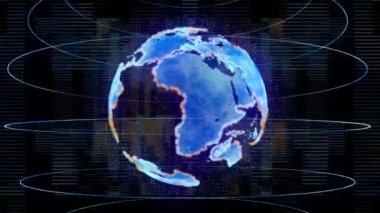 İş Dünyası Küre Arkaplanı 3B Hazırlama