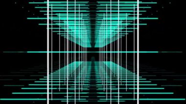 Soyut Ağ Bilgileri Arkaplanı 3B Hazırlama