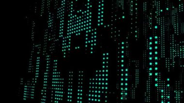 Soyut Ağ Bilgileri Arkaplanı 3B Hazırlama