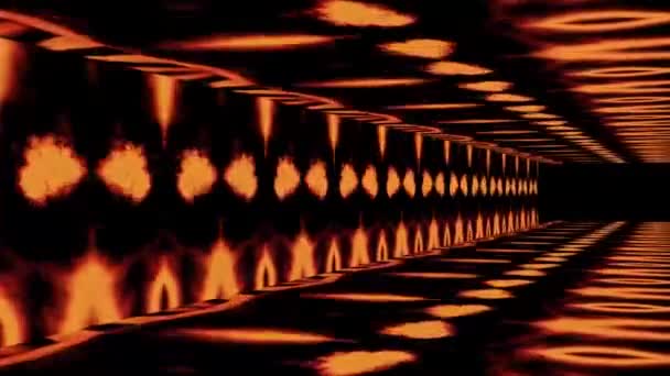 Abstraktní Vykreslování Tunelu Koridoru — Stock video