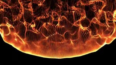 Ateş Turuncu Arkaplan Dijital Hazırlama