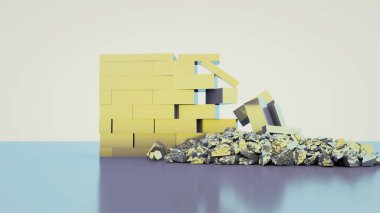 Parçalar ve Parçaların Düşüşü 3B Hazırlama