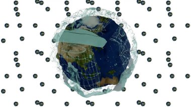 İş Dünyası Küre Arkaplanı 3B Hazırlama