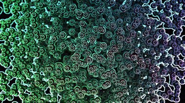 Soyut Vibrant Dijital İllüstrasyon