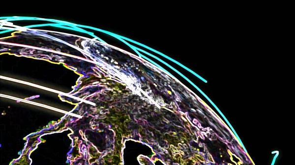 Eath Globe Digital Painting
