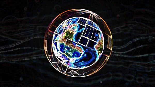 Eath Globe Digital Painting