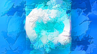 Soyut Boyama Dijital İllüstrasyonu