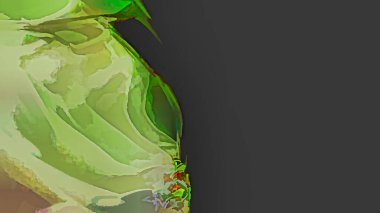 Soyut Boyama Dijital İllüstrasyonu