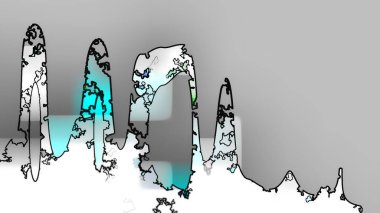 Soyut Boyama Dijital İllüstrasyonu