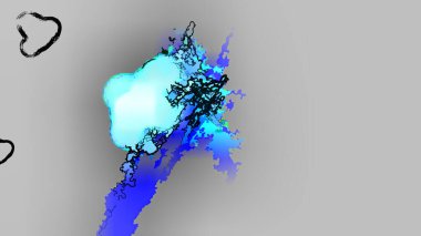 Soyut Boyama Dijital İllüstrasyonu