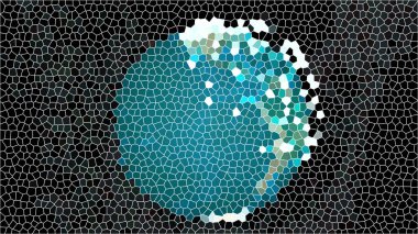 Soyut Mozaik Dijital Sanat