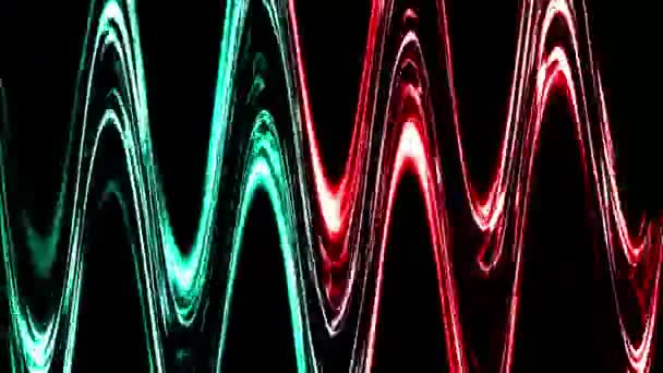 Периодическое Цифровое Рендеринг Neon Glowing — стоковое видео