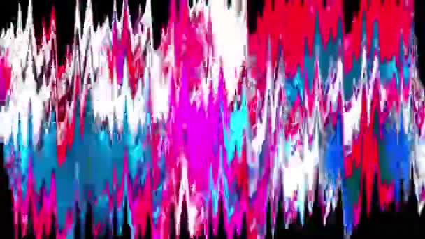 Неонові Періодичні Хвилі Цифрове Рендерингу — стокове відео