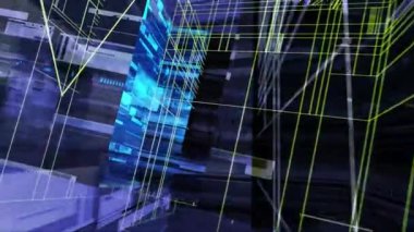 4K Soyut Teknoloji Arkaplan 3B Görüntülemesini Engelliyor