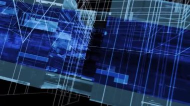 4K Soyut Teknoloji Arkaplan 3B Görüntülemesini Engelliyor