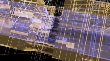 4K Soyut Teknoloji Arkaplan 3B Görüntülemesini Engelliyor