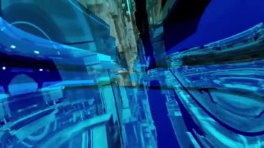 Soyut Teknoloji Arkaplan 3B Görüntülemesini Engelliyor