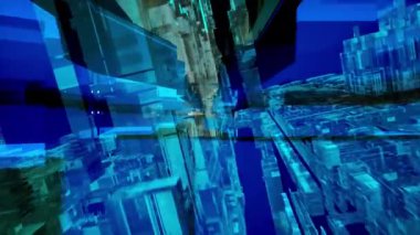 Soyut Teknoloji Arkaplan 3B Görüntülemesini Engelliyor