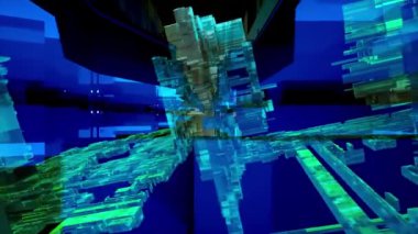 Soyut Teknoloji Arkaplan 3B Görüntülemesini Engelliyor