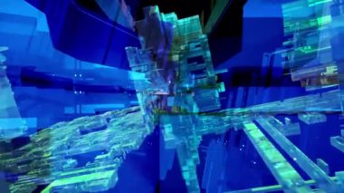 Soyut Teknoloji Arkaplan 3B Görüntülemesini Engelliyor