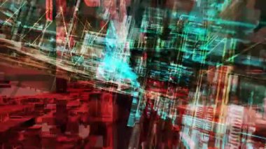 Soyut Teknoloji Arkaplan 3B Görüntülemesini Engelliyor