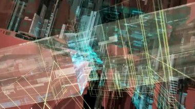 Soyut Teknoloji Arkaplan 3B Görüntülemesini Engelliyor