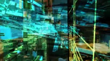 Soyut Teknoloji Arkaplan 3B Görüntülemesini Engelliyor