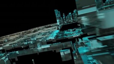 Soyut Teknoloji Arkaplan 3B Görüntülemesini Engelliyor