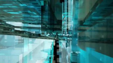 Soyut Teknoloji Arkaplan 3B Görüntülemesini Engelliyor