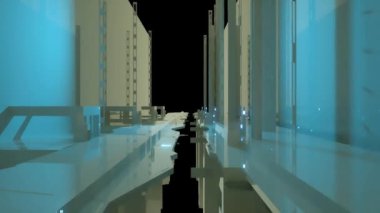 Soyut Teknoloji Arkaplan 3B Görüntülemesini Engelliyor