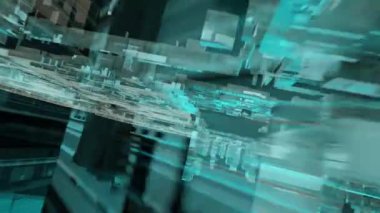 Soyut Teknoloji Arkaplan 3B Görüntülemesini Engelliyor