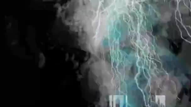 Electric Looping Abstrakter Hintergrund Digitales Rendering — Stockvideo