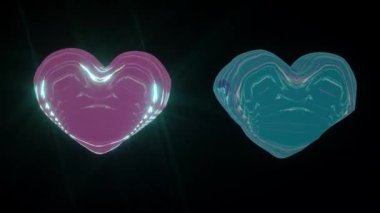 Kalp Şekli Arkaplan Dijital Hazırlama Döngüsü