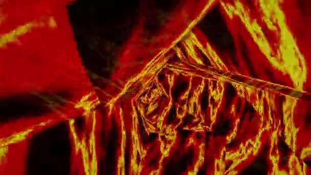 抽象的な火のトンネル デジタルレンダリング — ストック動画