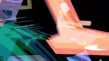 Geometrik soyut kristal mineral yapı 3D oluşturma