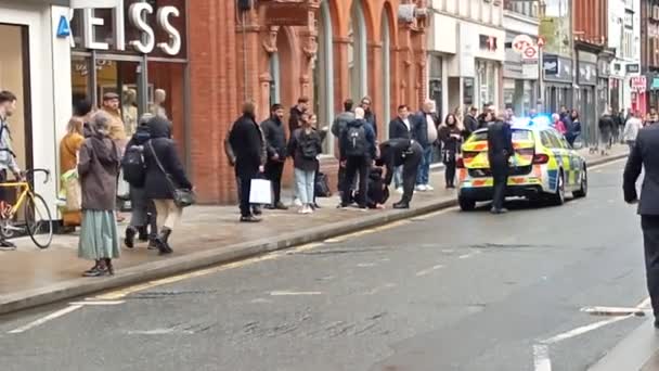 Londres 2024 Video Crime Scene Richmond High Street Ladrón Arrestado — Vídeo de stock