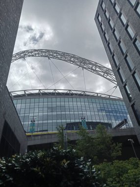 Londra 04: 20 2024: Wembley Stadyumu Spor ve Konser Salonu. Yüksek kalite fotoğraf