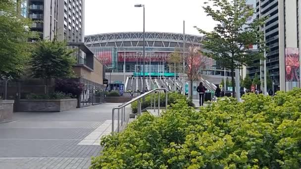 Londres 2024 Wembley Stadium Salas Conciertos Deportes — Vídeos de Stock