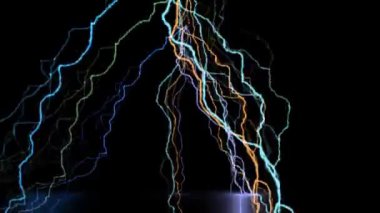 Elektrik Soyut Arkaplan Döngüsü Dijital Görüntüleme