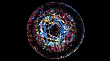 4K Soyut 4K Soyut 3D Disko Topu Döngüsü Arkaplan 3D Disko Topu Döngüsü Arkaplan. Yüksek kalite 4k görüntü