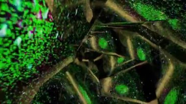 Soyut Parıldayan Tünel Arkaplan Dijital Görüntüleme. Yüksek kaliteli FullHD görüntüler