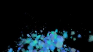 4K Soyut Parçacıklar Kar Arkaplan Dijital Hazırlama. Yüksek kalite 4k görüntü