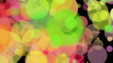 4K Soyut Küre Çemberleri Kabarcık Döngüsü 3 boyutlu Yapılandırma. Yüksek kalite 4k görüntü