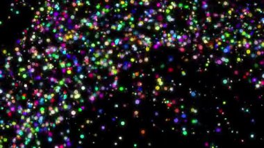 4K Soyut Parıltı Parçacıkları Arkaplan Döngüsü Dijital Görüntüleme. Yüksek kalite 4k görüntü