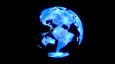 4K Döngü İşletme Arkaplan Dünya Bağlantısı 3D Yapılandırma. Yüksek kalite 4k görüntü