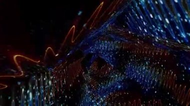 Soyut Parıldayan Tünel Arkaplan Dijital Görüntüleme. Yüksek kaliteli FullHD görüntüler