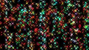 4K Parıltılı Yıldız Parçacıkları Arkaplan Döngüsü Dijital Görüntüleme. Yüksek kalite 4k görüntü