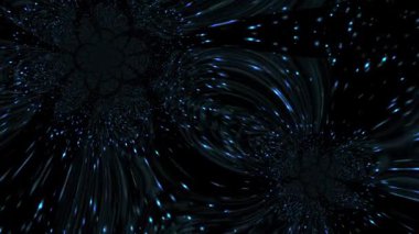 4K Soyut Parıltı Yıldızlar Parçacık Dijital Hazırlama